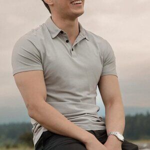 Aetos Polo Shirt Grey - Size Large